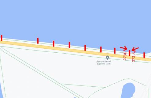 Ситилайт A в Тернополе Дамба (біля озера) схема