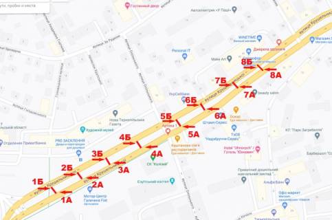 Ситилайт A в Тернополе Крушельницька,1а схема