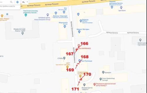 Ситилайт A в Тернополе Шашкевича ,2 схема