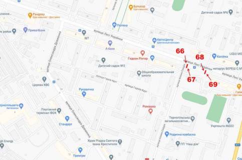 Ситилайт A в Тернополе Л.Українки,16 схема