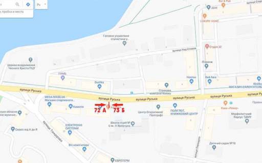 Ситилайт A в Тернополе Руська,4 ( Школа №6 нижн.) схема