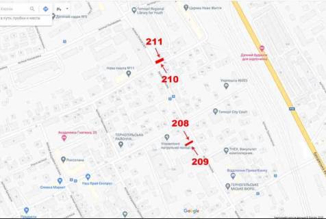 Citylight A in Ternopil st.O.Teligi Novij Svit scheme