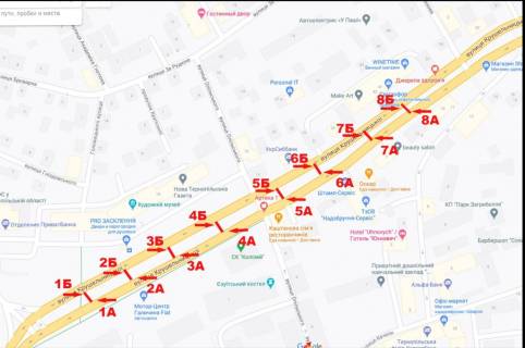 Ситилайт A в Тернополе Крушельницька,18 схема