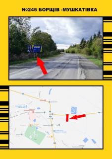 Билборд B в Борщеві, 3х6  Борщів с.Мушкатівка фото 1