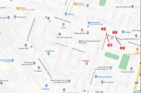 Ситилайт A в Тернополе Л.Українки,16 схема