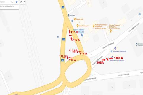 Сiтiлайт A у Тернополі Збаразька,1 схема
