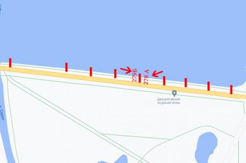 Ситилайт A в Тернополе Дамба (біля озера) схема