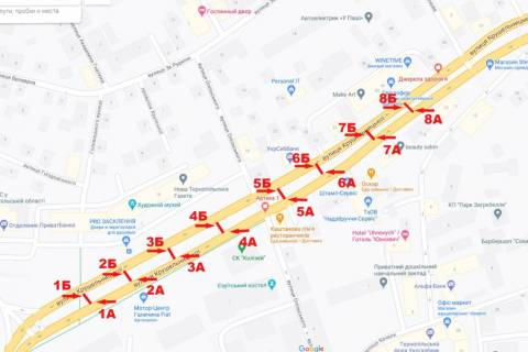 Ситилайт B в Тернополе Крушельницька,14 схема