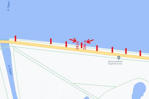 Сiтiлайт A у Тернополі Дамба (біля озера) напрямок на Дружбу схема