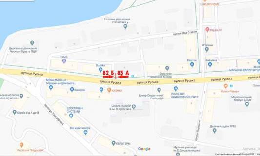 Ситилайт A в Тернополе Руська,5 (торговий світ , нижн) схема