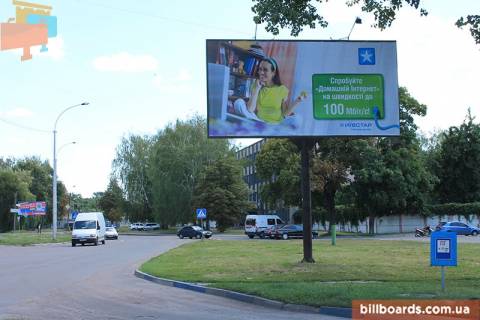 Билборд A в Прилуках, 6x3  Прилуки, ул.1 Мая (вблизи проходной ПАО фото 1