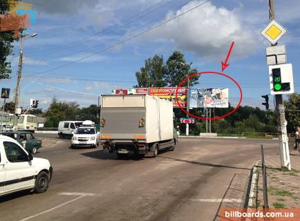 Білборд, Бігборд (Борд)  A у Ніжині, 6x3  Нежин, по ул Московской возле р Остер Фото 1