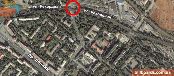 Нестандарт A в Запорожье ул.Рекордная- ул.Алюминиевая схема