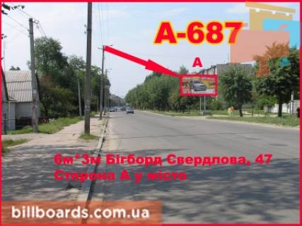 Білборд, Бігборд (Борд)  A у Бердичеві Винницкая, 47 (р Детский Мир) Фото 1