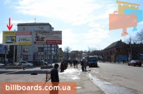 Билборд B в Бердичеве, 3х6  Бигборд (18м.кв.) Житомирская,  20 (Центральный рынок) фото 1
