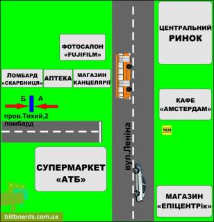 Ситилайт A в Бердичеве Тихий, 2 (Скарбниця) схема