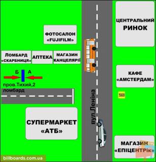 Сiтiлайт B у Бердичеві Тихий, 2 (Скарбниця) схема