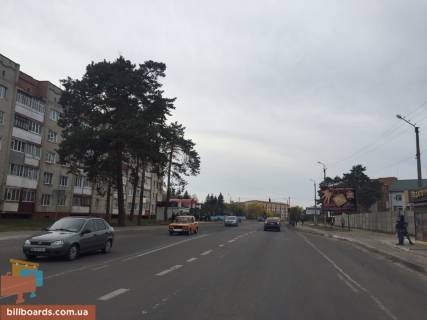 Билборд A в Сарнах, 3x4  Суворова( перех.Я.Мудрого) фото 1