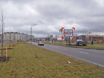 Скроллер A в Львове пр. Черв. Калини (виїзд з ТК "Арсен", парна стор.), місце 7, розмір 2,3 х 3,2 м, скролл - 193173 фото 1