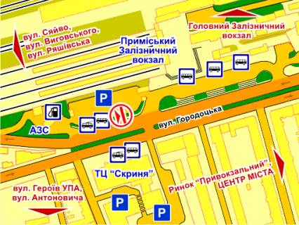 Скроллер B в Львове вул. Городоцька (навпроти ТЦ "Скриня"), розмір 2,3 х 3,2 м скролл - 158231 схема