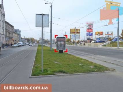 Ситилайт B в Львове вул. Городоцька (біля Приміського вокзалу, з центру), місце 2 фото 1