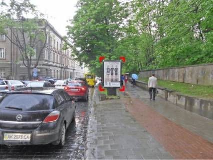 Билборд A в Львове вул. Коперника (навпроти музею, "Русалки Дністрової"), місце 3 фото 1