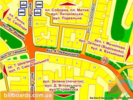 Ситилайт B в Львове вул. Левицького, 11 схема