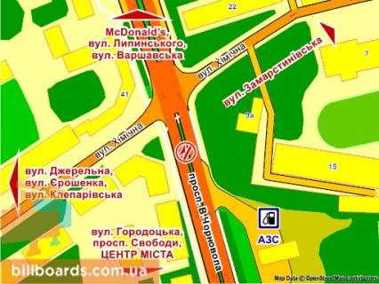 Ситискролл Р/П в Львове пер. пр. Чорновола – вул. Хімічної (на р/с, до центру), пакет скролл 4 схема