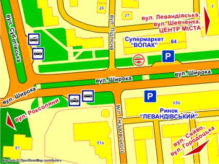 Билборд Р/П в Львове пр. Чорновола, 57 (на р/с, до центру), місце 1 схема