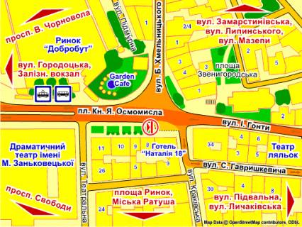 Ситискролл A в Львове пл. Я. Осмомисла, 7 скролл схема