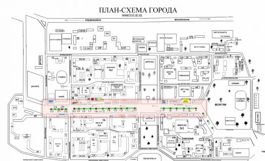 Citylight A in Yuzhnoukrainsk av. Nezavisimosti 13, Magazin odezdy, a takze produktovyj i kafe. Pesehodnyj perehod. scheme