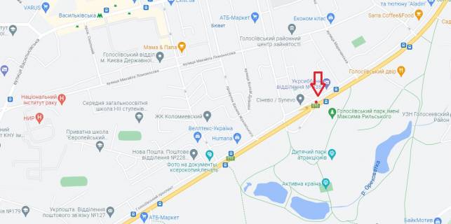 Билборд B в Киеве, 3х3  просп. Голосіївський (40-річчя Жовтня), 98/2 схема