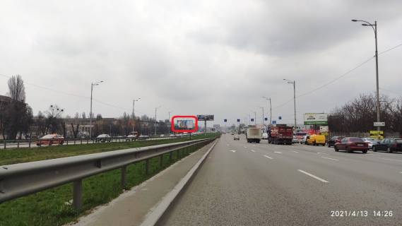 Білборд, Бігборд (Борд)  A у Києві, 6х3  Велика Кільцева дорога/вул. Зодчих, 26 Фото 1