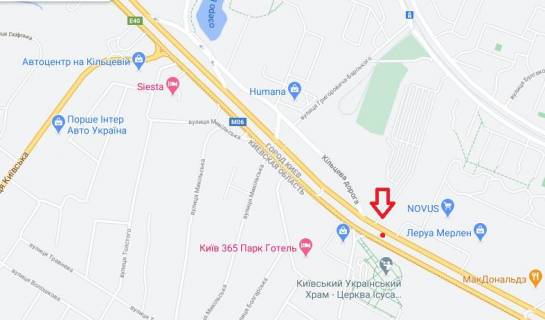 Билборд A в Киеве, 6х3  Велика Кільцева дорога, 12 схема