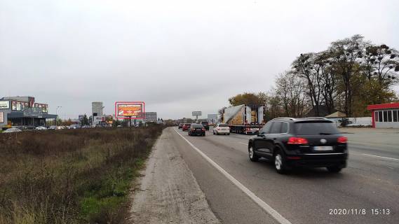 Білборд A у Києві, 6 х 3  Большая Кольцевая дорога, д.12 в сторону просп. Берестейський (Перемоги), за супермаркетом "Novus", на разделителе Фото 1
