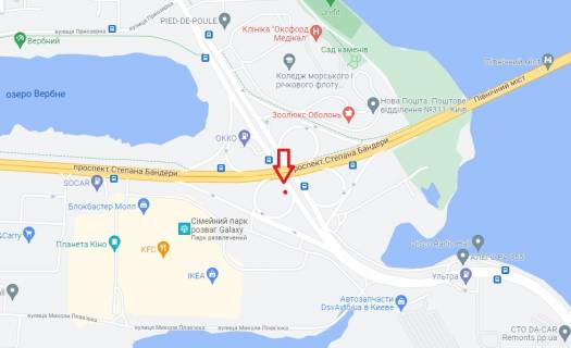 Призма A в Киеве, 6х3  просп. Героїв Сталіграду під Північним мостом - 130992 схема