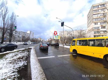 Билборд A в Киеве, 6х3  вул. Йорданська (Гавро), 14 фото 1