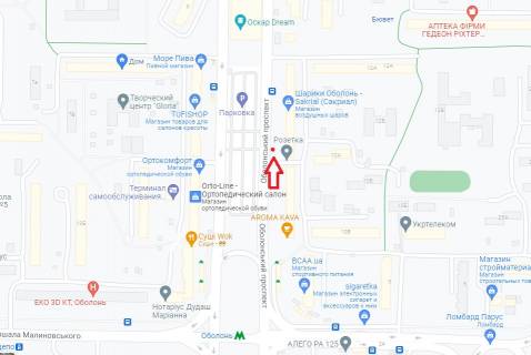 Призма A в Киеве, 6х3  просп. Оболонський, 12 - 443310 схема