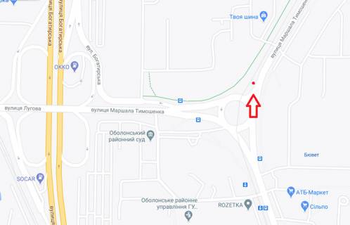 Призма A в Киеве, 6х3  вул. Лук'яненка (Тимошенка), 3В - 131018 схема