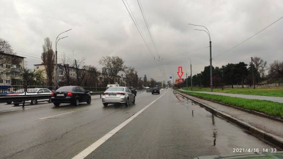 Білборд, Бігборд (Борд)  A у Києві, 6х3  просп. Воскресенський (Перова), навпроти б. 6 Фото 1
