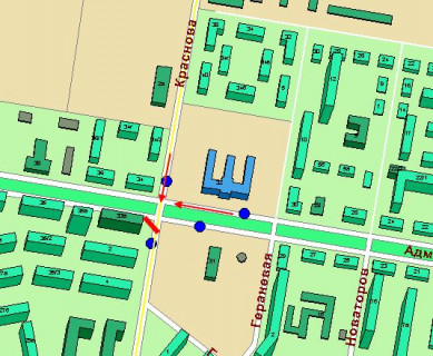 Призма A в Одессе, 3х6  вул.Краснова / Адміральский пр-кт, 33-А (Призма)  - 615035 схема