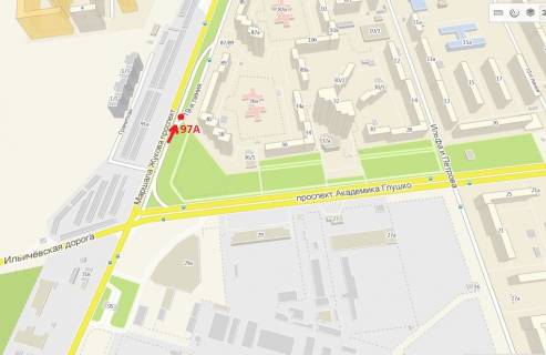 Билборд A в Одессе, 3х6  Небесної Сотні просп. (Маршала Жукова просп.) (навпроти дому 91) на роздільній смузі схема