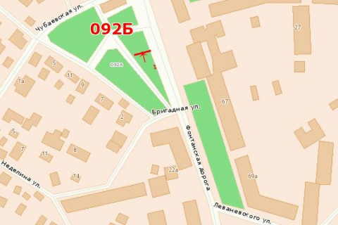 Білборд, Бігборд (Борд)  B у Одесі, 3х6  Фонтанська дорога, 65 (навпроти) схема