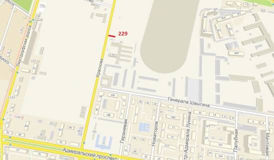 Билборд A в Одессе, 3х6  вул. Краснова - Сільськогосподарський інститут схема