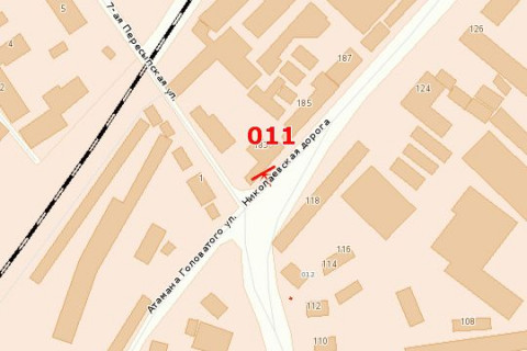 Билборд A в Одессе, 3х6  Миколаївська дорога, 183 / вул. 7-ма Пересипська (лівий)  схема