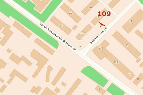 Билборд B в Одессе, 3х6  вул. Варненська, 18  схема