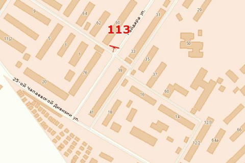 Билборд B в Одессе, 3х6  вул. Ген. Вишневського - вул. Гайдара, 60  схема