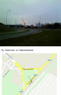 Билборд A в Запорожье, 3х6  Проспект Інженера Преображенського (Просп. Радянський) - ул. Заднепровская, №1 фото 1