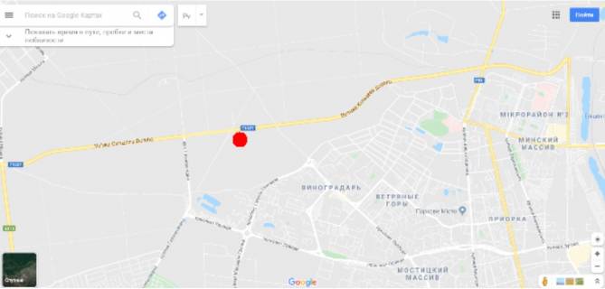 Білборд, Бігборд (Борд)  A у Києві, 3х6  Велика Кільцева дорога, у бік просп. Литовський (Мінський) та площі Тараса Шевченка схема