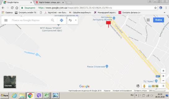 Билборд A в Киеве, 3х6  Большая окружная,300 м.до Сельхоз рынка,500 м.доТЦ Аракс, схема